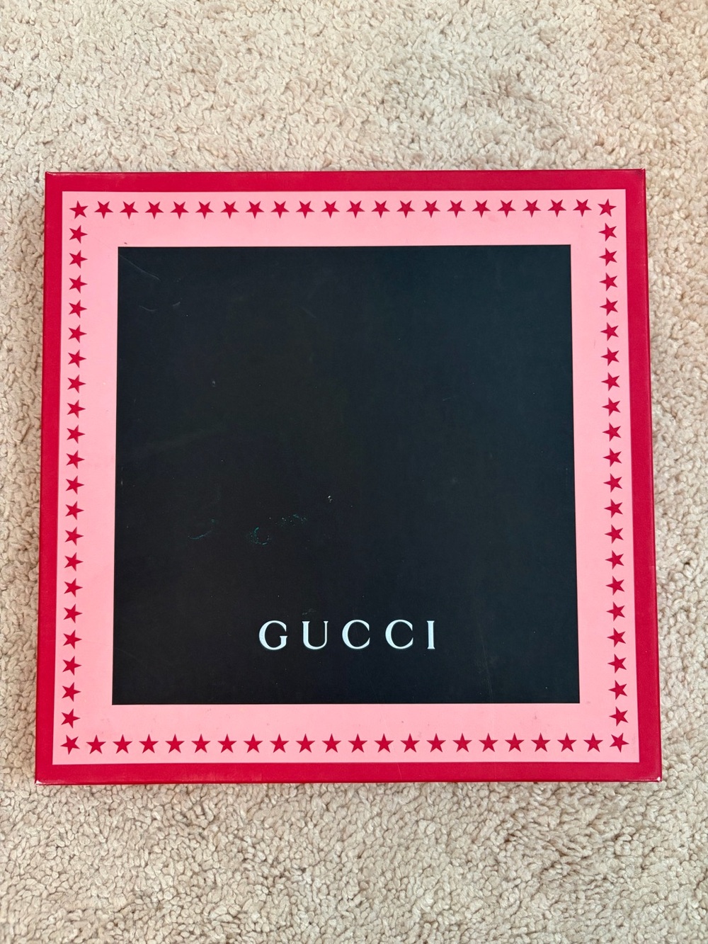 Gucci Gift Box Small EMPTY Black Red Pink‎